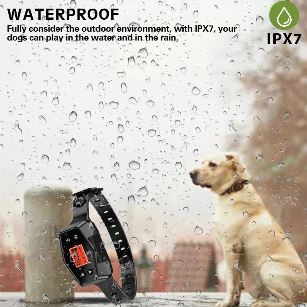 Premium Wireless GPS Pet Containment and Training Collar - Waterproof Safety System for Dogs