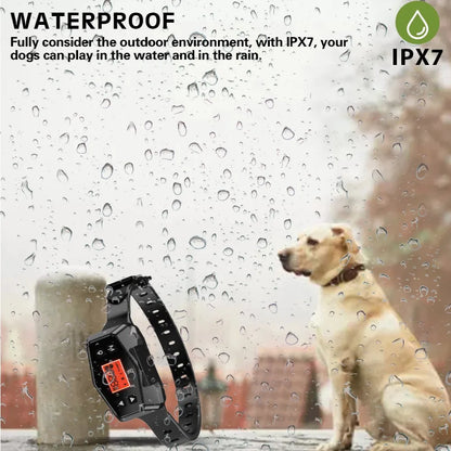Premium Wireless GPS Pet Containment and Training Collar - Waterproof Safety System for Dogs