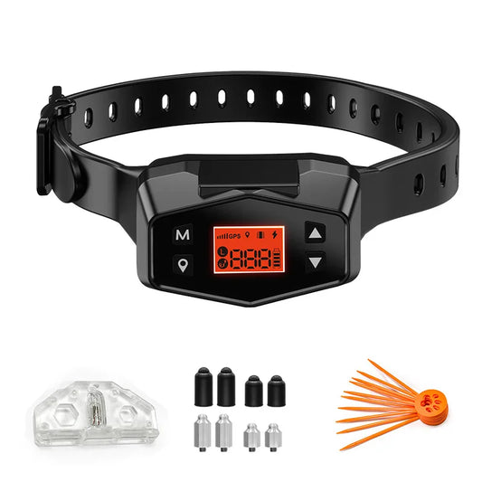 Premium Wireless GPS Pet Containment and Training Collar - Waterproof Safety System for Dogs